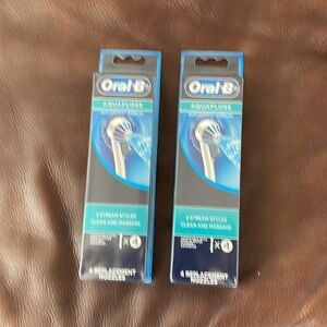 Oral-B Aquafloss Replacement Nozzles - Blue/White